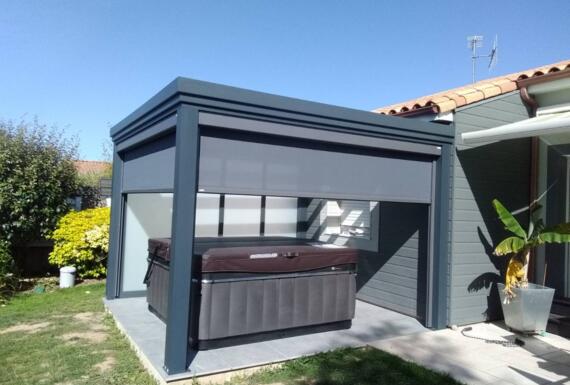 Réalisation d'une pergola Gustave Rideau à La Seguiniere pour Anthony