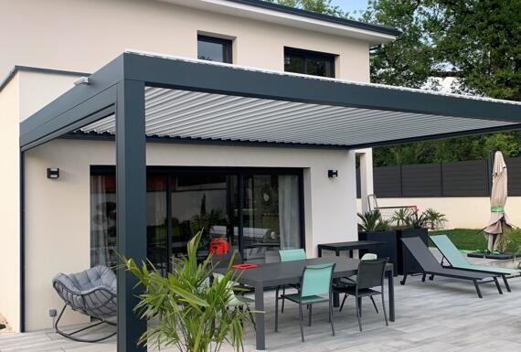 Réalisation d'une pergola Gustave Rideau à Agnin pour Elodie