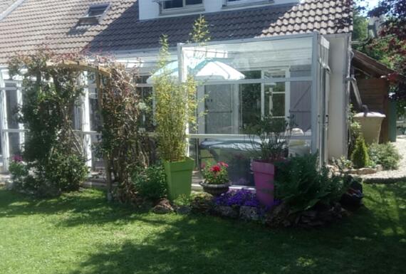 Réalisation d'un abri de terrasse Gustave Rideau à Lesigny pour Fabrice