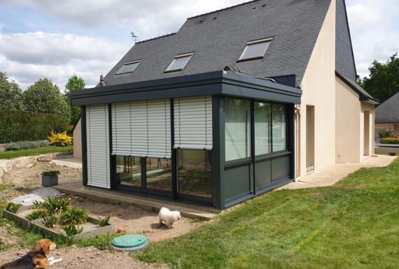 Réalisation d'une véranda Gustave Rideau à Ploeren pour Christophe et Linda