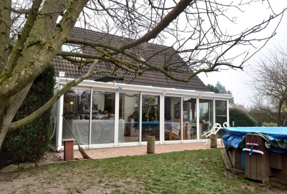 Réalisation d'une véranda Gustave Rideau à Bailleval pour Dominique