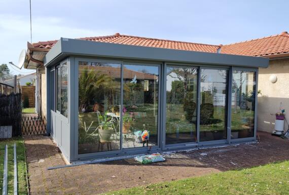 Réalisation d'une véranda Gustave Rideau à Vieux-Boucau-Les-Bains pour Daniel