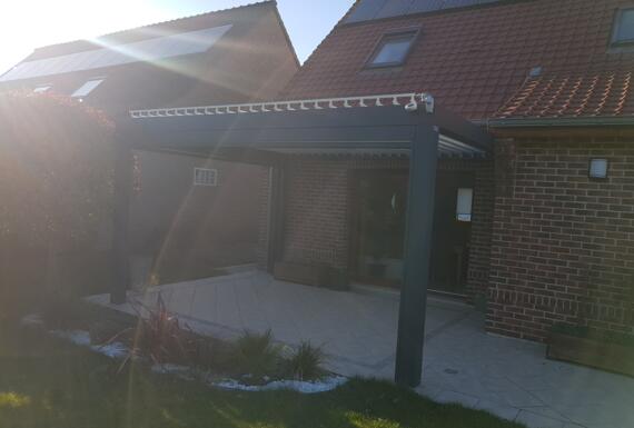 Réalisation d'une pergola Gustave Rideau à Henin-Beaumont pour Gregory