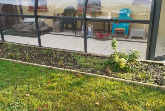 Réalisation d'un abri de terrasse Gustave Rideau à Saint-Martin-Le-Noeud pour Jean-Michel
