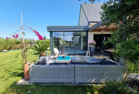 Réalisation d'une extension de maison Gustave Rideau à Redene pour Sophie et Nicolas