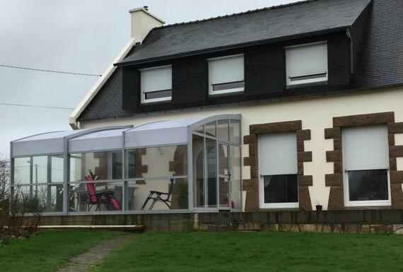 Réalisation d'un abri de terrasse Gustave Rideau à Plouenan pour Daniel