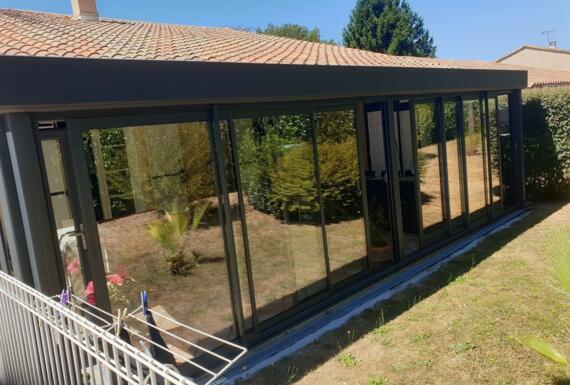 Réalisation d'une véranda Gustave Rideau à Chazelles pour Sebastien