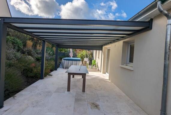 Réalisation d'une pergola Gustave Rideau à Loches pour Laurent