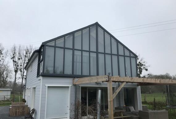 Réalisation d'une véranda Gustave Rideau à Haucourt pour Jean-Christophe