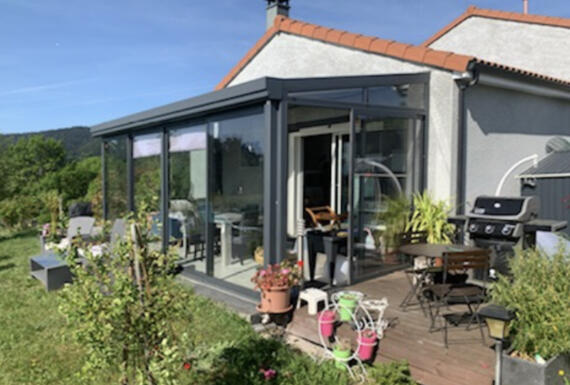 Réalisation d'une véranda Gustave Rideau à Champetieres pour Nicolas