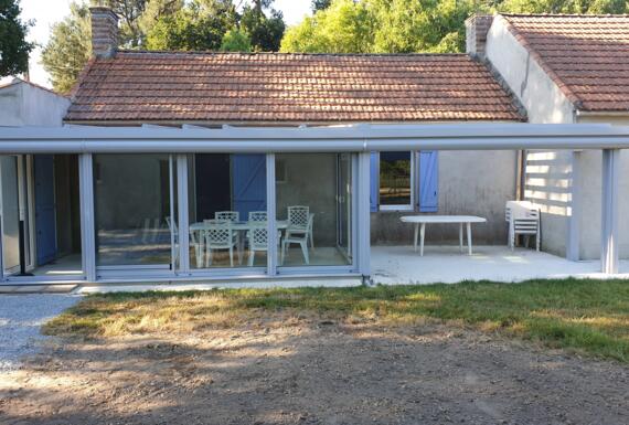 Réalisation d'une véranda Gustave Rideau à Sallertaine pour Jacques et Isabelle
