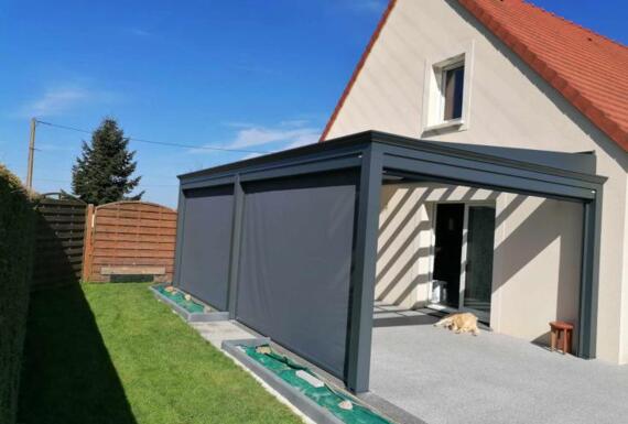 Réalisation d'une pergola Gustave Rideau à Barbery pour nathalie