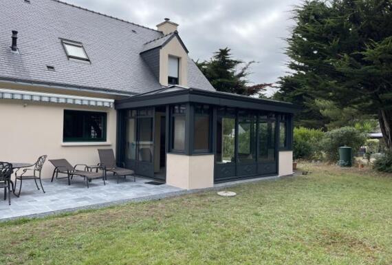Réalisation d'une véranda Gustave Rideau à La-Turballe pour Bruno
