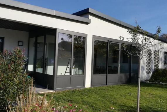Réalisation d'une véranda Gustave Rideau à Sainte-Soulle pour Christian