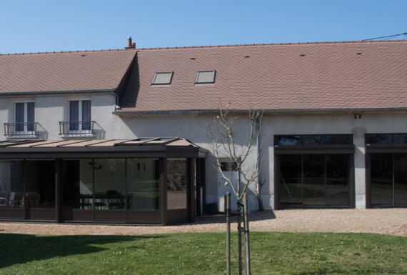 Réalisation d'une véranda Gustave Rideau à Baule pour Eric & Marie-Françoise