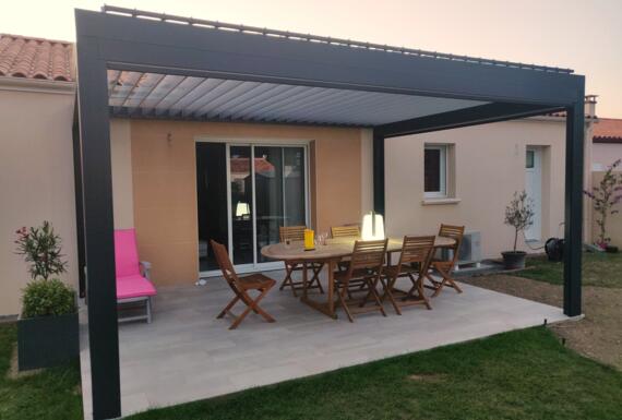 Réalisation d'une pergola Gustave Rideau à Saint-Philbert-de-Bouaine pour Sylvain