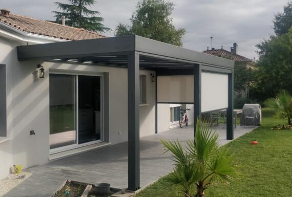 Réalisation d'une pergola Gustave Rideau à Birac pour Kathy Lesly