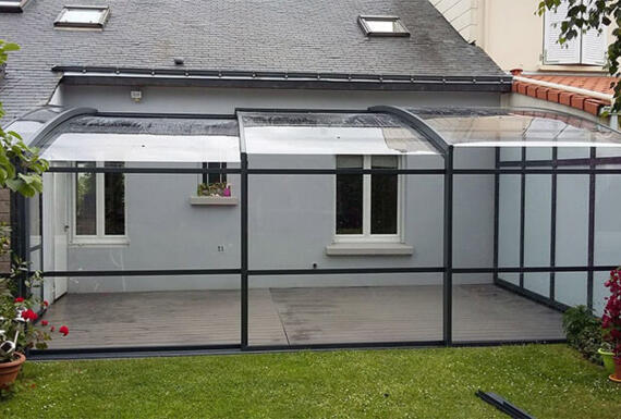 Réalisation d'un abri de terrasse Gustave Rideau à Nantes pour Dominique et Michel