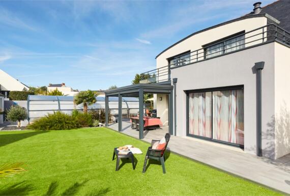 Réalisation d'une pergola Gustave Rideau à Batz-sur-Mer pour Jean-Marc