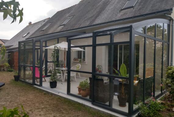 Réalisation d'un abri de terrasse Gustave Rideau à Angers pour Frederic