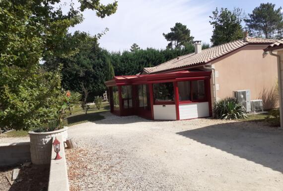 Réalisation d'une véranda Gustave Rideau à Blis-Et-Born pour Christophe