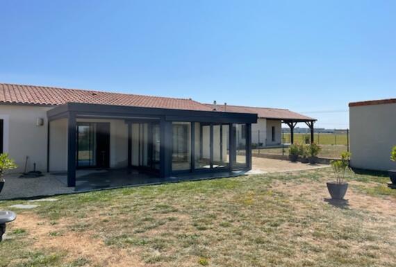 Réalisation d'une extension de maison Gustave Rideau à Sainte-Verge pour Steve et Carole