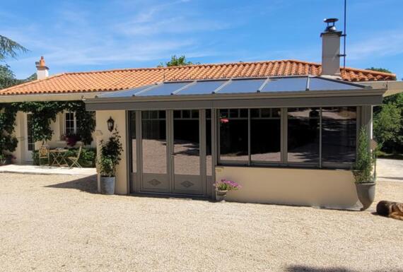 Réalisation d'une véranda Gustave Rideau à Le Pallet pour ALEXANDRA ET SEBASTIEN