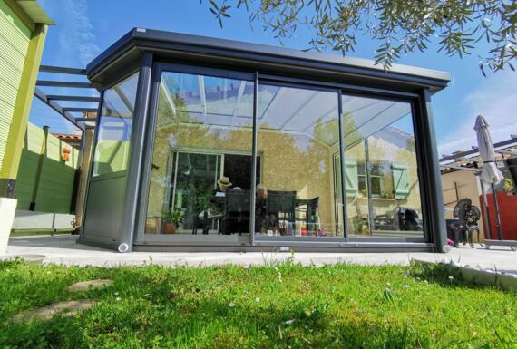 Réalisation d'une véranda Gustave Rideau à Caussade pour Christiane