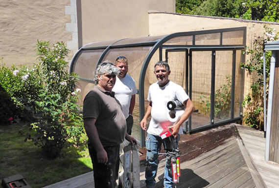 Réalisation d'un abri de terrasse Gustave Rideau à Les Sables-D’olonne pour Maud et Jacki