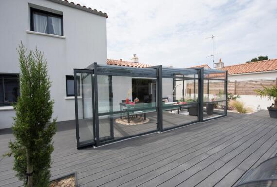 Réalisation d'un abri de terrasse Gustave Rideau à Olonne-sur-Mer pour Gérard et Jocelyne