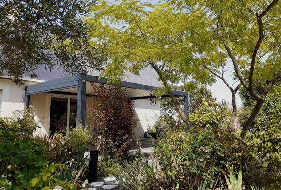 Réalisation d'une pergola Gustave Rideau à La Fresnais pour dominque et nicole
