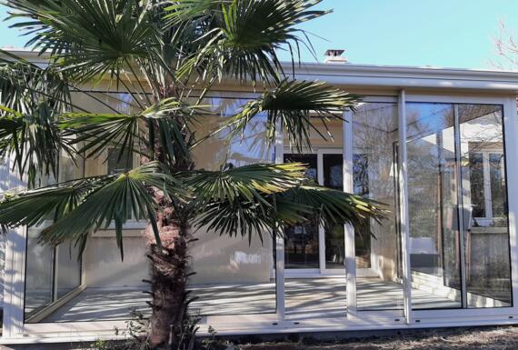 Réalisation d'une véranda Gustave Rideau à Les-Sorinieres pour patrick
