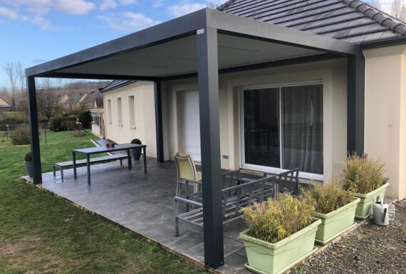 Réalisation d'une pergola Gustave Rideau à Saint-Brieuc pour Sébastien