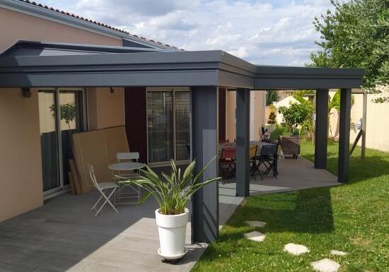 Réalisation d'une pergola Gustave Rideau à La Creche pour Fabian