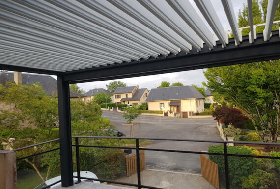 Réalisation d'une pergola Gustave Rideau à Olemps pour Laurent