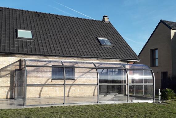 Réalisation d'un abri de terrasse Gustave Rideau à Brouckerque pour Nicolas