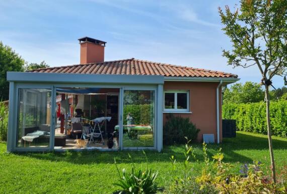 Réalisation d'une véranda Gustave Rideau à Vielle-Saint-Girons pour Elisabeth