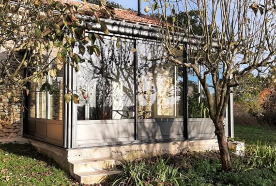 Réalisation d'une véranda Gustave Rideau à Pressignac-Vicq pour Bettina