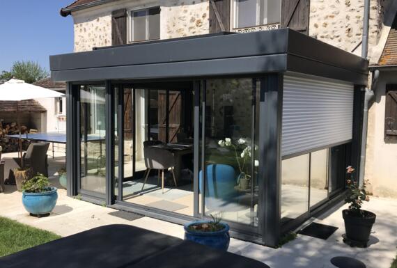 Réalisation d'une véranda Gustave Rideau à Bailly-Romainvilliers pour Michel