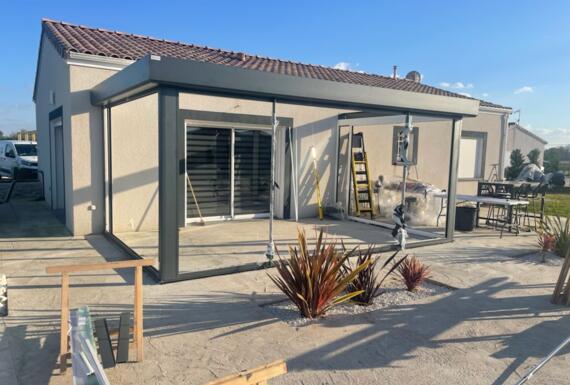 Réalisation d'une véranda Gustave Rideau à Montbeton pour Sophie