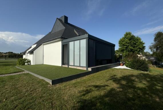 Réalisation d'une pergola Gustave Rideau à Landaul pour Bruno