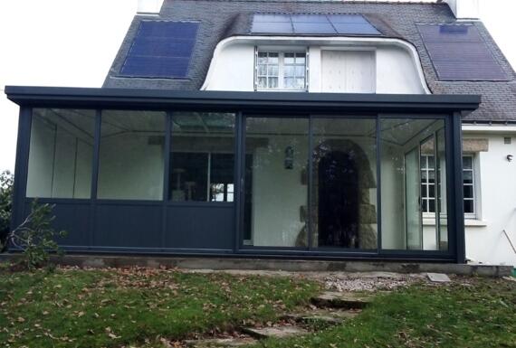 Réalisation d'une véranda Gustave Rideau à Pluvigner pour Jean-Noel