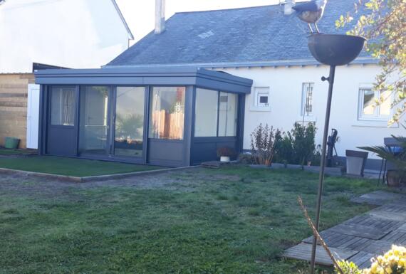 Réalisation d'une véranda Gustave Rideau au Mans pour Stephane