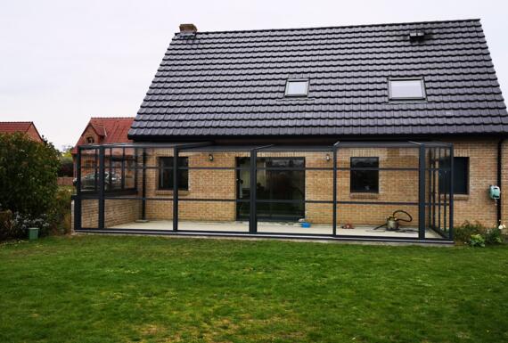 Réalisation d'un abri de terrasse Gustave Rideau à Bailleul-Sir-Berthoult pour Erwan