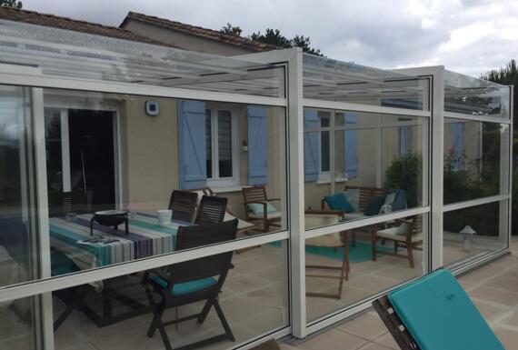 Réalisation d'un abri de terrasse Gustave Rideau à Trelissac pour Christine
