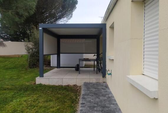 Réalisation d'une pergola Gustave Rideau à Talmont-Saint-Hilaire pour Jean-Pierre