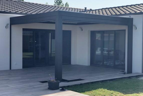 Réalisation d'une pergola Gustave Rideau à Aigondigne pour David