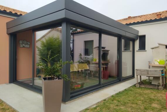 Réalisation d'une véranda Gustave Rideau à Mazieres-En-Mauges pour Benoît