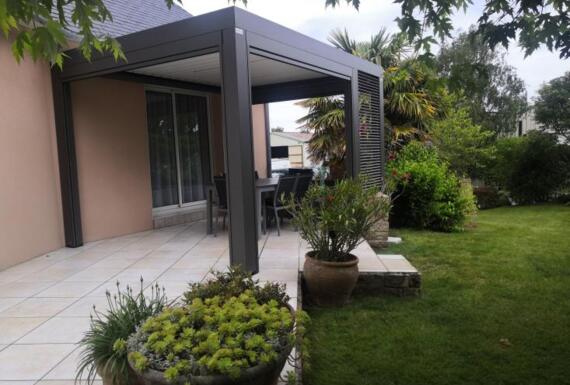 Réalisation d'une pergola Gustave Rideau à Pornichet pour Yannick