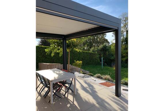 Réalisation d'une pergola Gustave Rideau à Estrablin pour Vincent